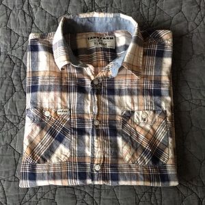 Tank Farm Plaid Button Down size XL